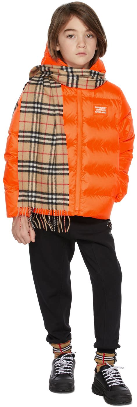 burberry orange puffer vest|burberry reversible puffer.